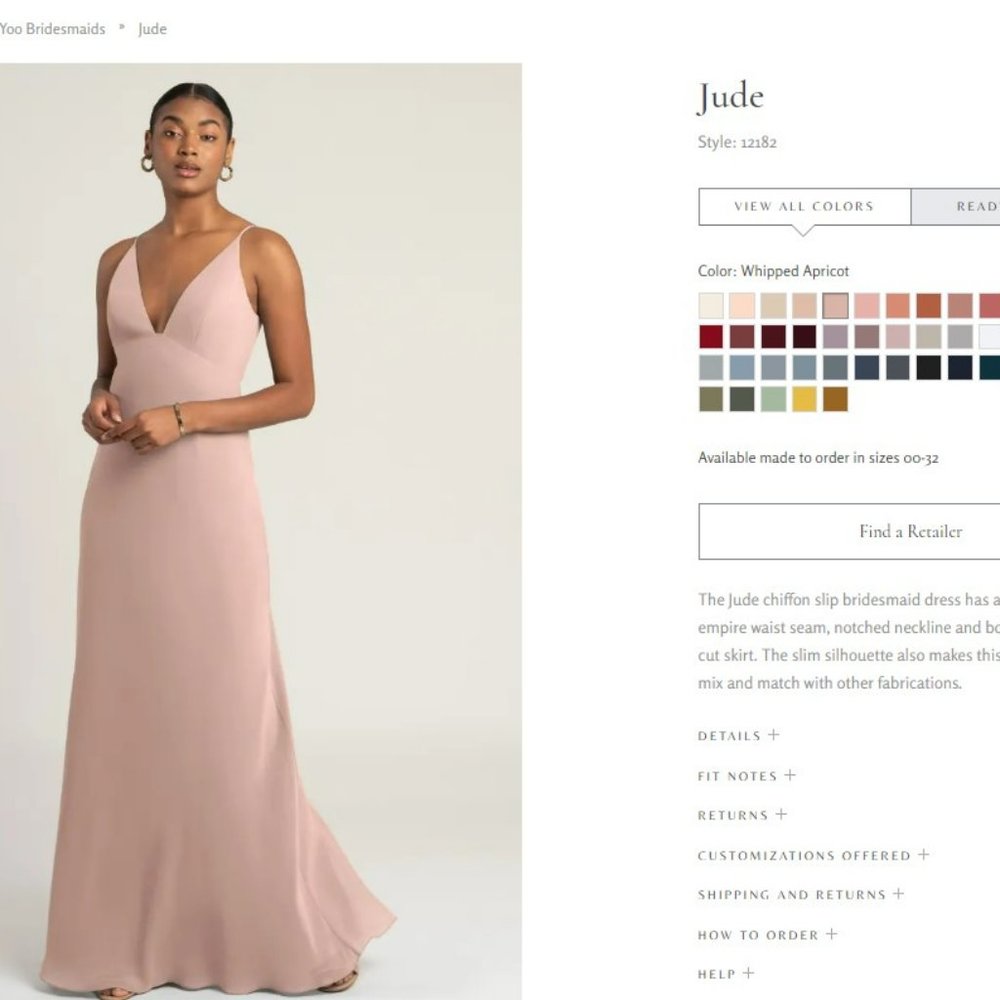 Jenny Yoo Bridesmaid dress, size 8